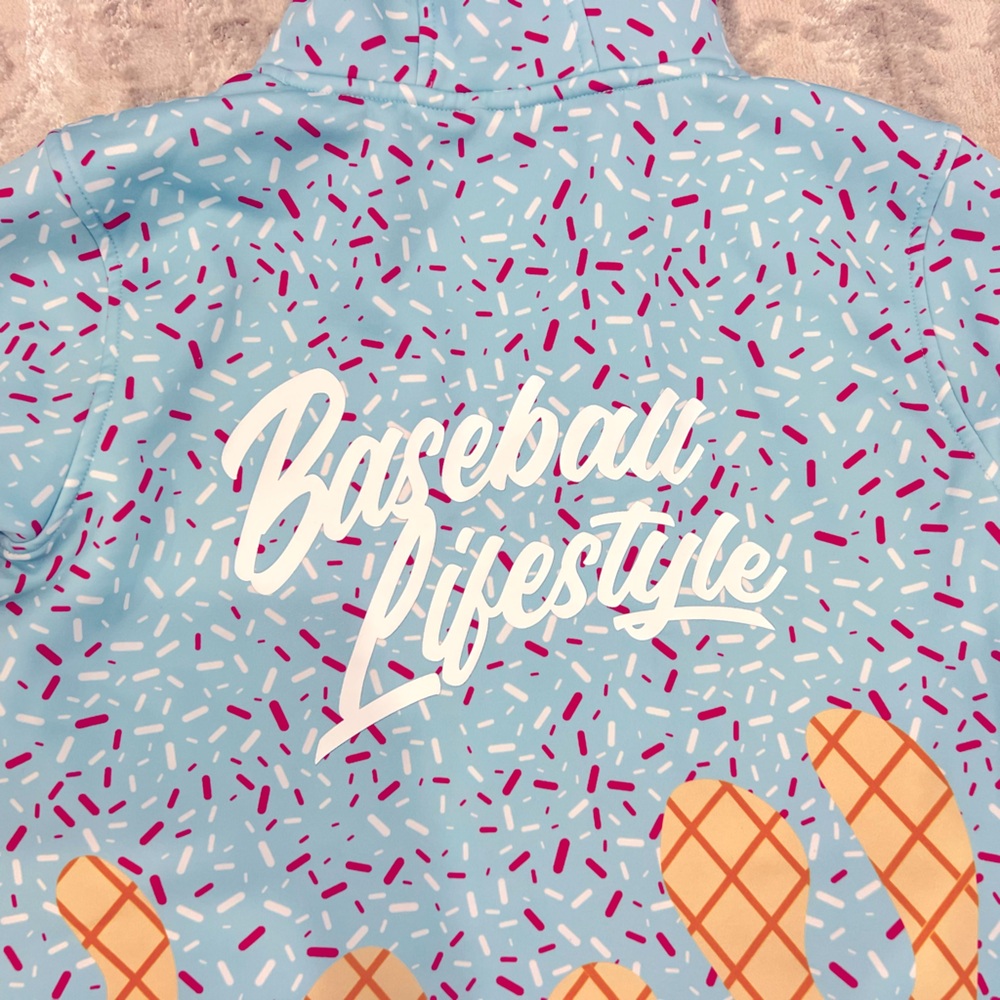 Baseball Lifestyle ice cream cotton candy sweatshirt youth medium - Picture 5 of 6